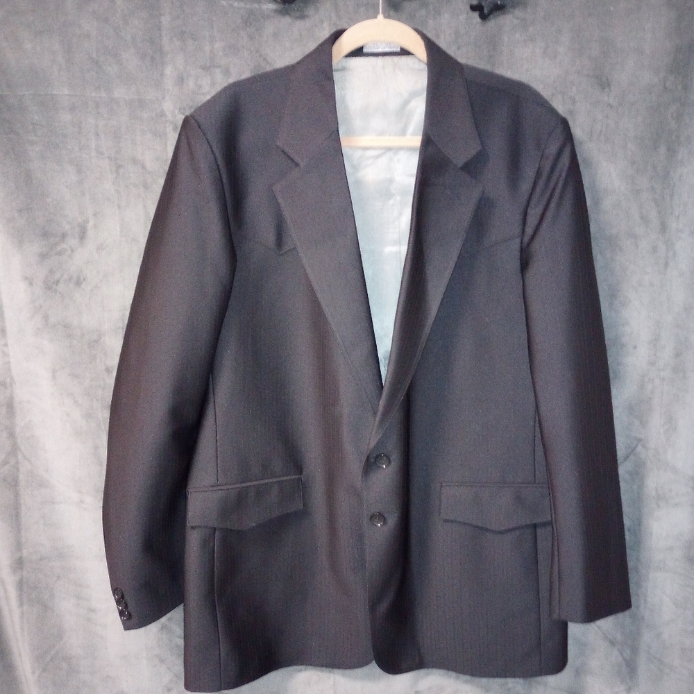 Vintage Tony Alamo of Nashville Black Western Jacket Size 44R EUC